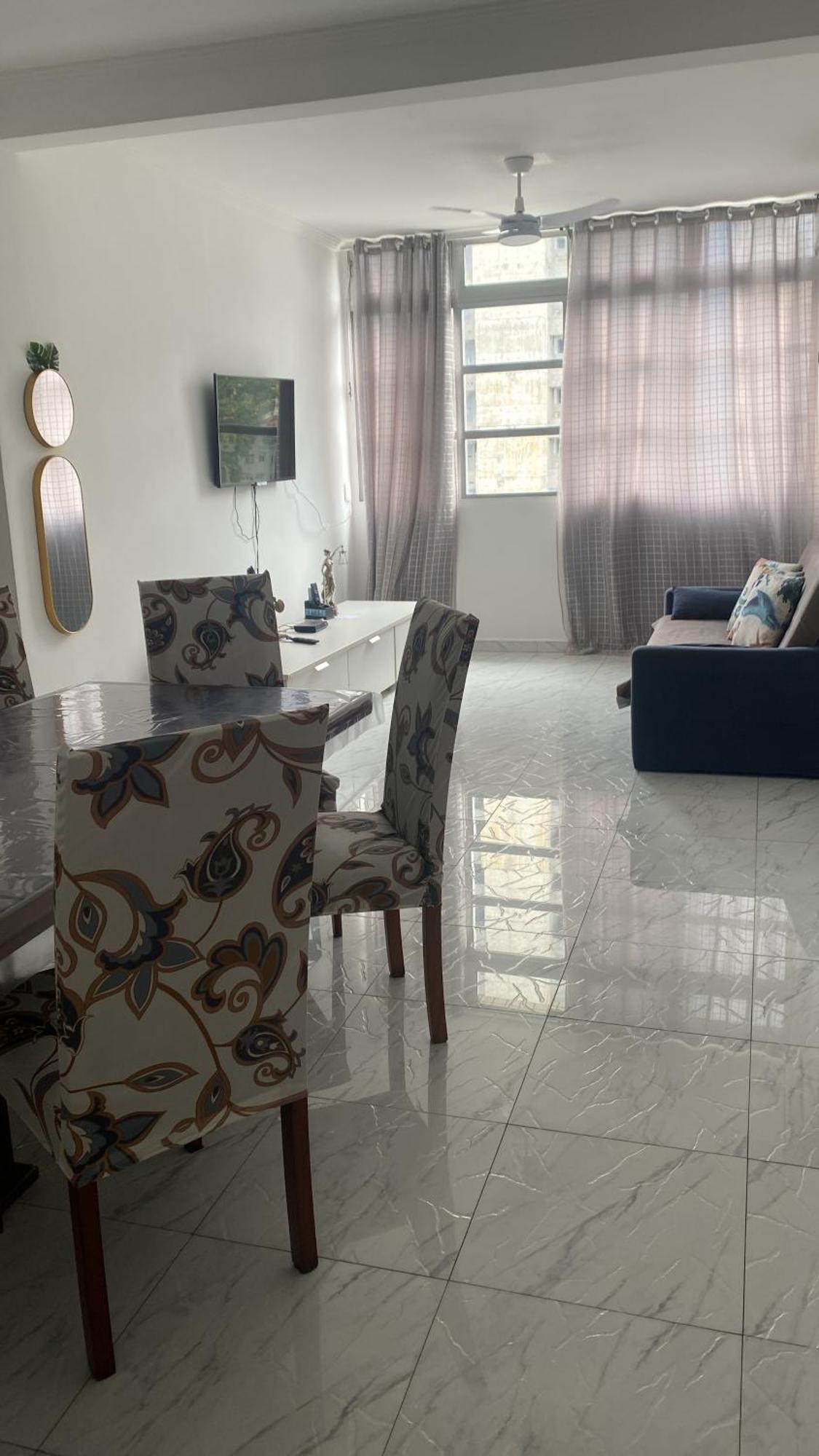 Em 5 Minutos A Pé Tá Na E No Shopping Praiamar, 2 Quartos, 2 Banheiros, Portaria 24 Horas, Elevador, Garagem, Ar Condicionado, Wi-fi! Apartamento Santos (Sao Paulo)